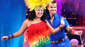 PHOTO Margaret Cho and partner Louis Van Amstel perform on "Dancing with the Stars," Oct. 4, 2010.