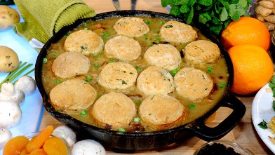 PHOTO: Shown here is Emeril Lagasse's chicken pot pie with a biscuit top.