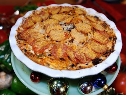 A dish of food is shown on Good Morning America, on December 17, 2008.