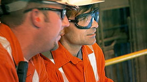 PHOTO George Stephanopoulous spent a shift with steelworker Bob Broun