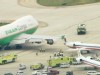 VIDEO: A cargo plane clipped the tail of an American eagle regional jet at O'Hare.