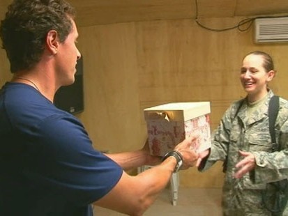 VIDEO: Chris Cuomo brings gifts from four families to their loved ones serving in Afghanistan.