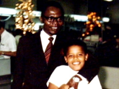 Barack Obama and his Father