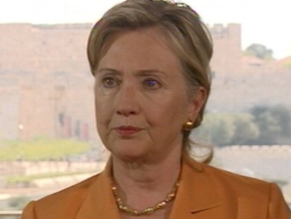 VIDEO: The secretary of state hopes Israel will continue moratorium on settlements.