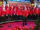 VIDEO: The choir performs a medley including "Angels Heard on High."