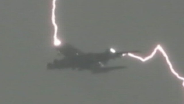VIDEO: Investigators are trying to figure out whether the incident was caused by a bolt of lightning.