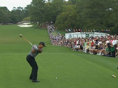 VIDEO: The golfer shoots his best opening round ever on the first day of the Masters.