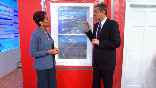 VIDEO: Dr. Richard Besser demonstrates how to seal your home from radiation.