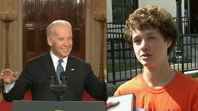 VIDEO: High School Kid Fights Bidens Potty Mouth
