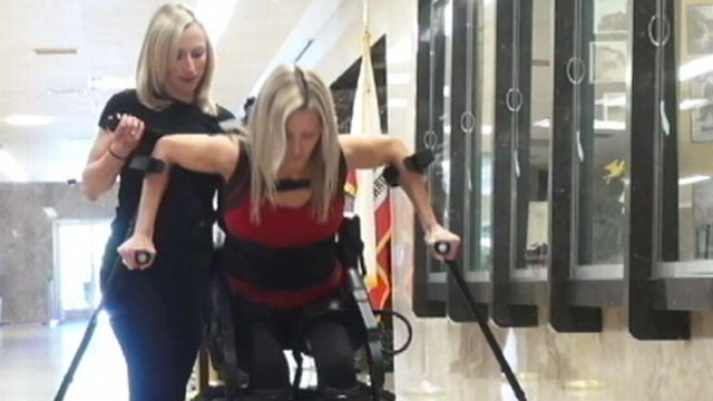 VIDEO: Muhammad Lila looks at robotic suit that assists injured people to regain mobility.