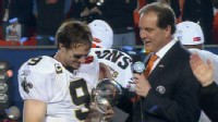 VIDEO: The Saints quarterback talks about his team's first Super Bowl victory.