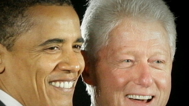 VIDEO: The former president paired up with Obama for a weekend of campaigning.
