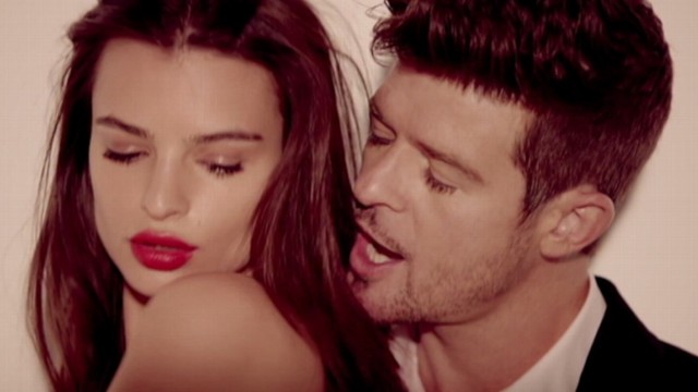 Robin Thicke Blurred Lines Video Unrated Version Banned On Youtube Features Topless Women 8902