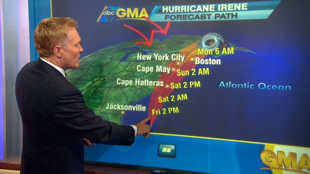 VIDEO: Sam Champion tracks the storms path as it heads up the East Coast.