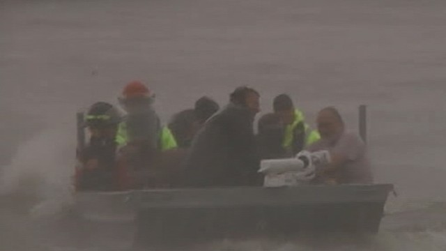VIDEO: Many residents help each other escape the devastation of the storm.