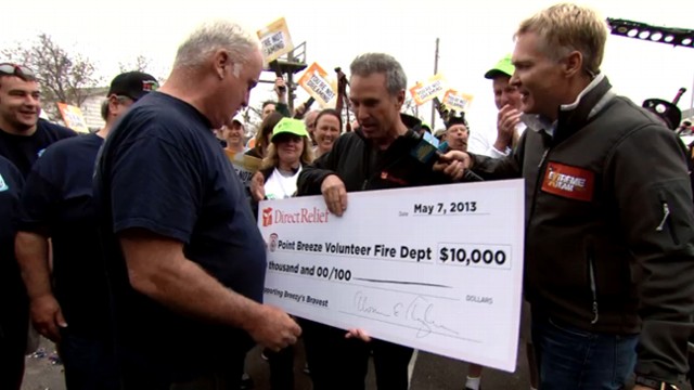 VIDEO: Breezy Point Firefighters Surprised With Funds to Rebuild