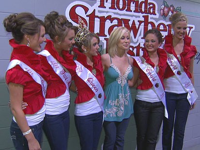 VIDEO: Strawberry Queen and her court reign over sweet festival in Florida.