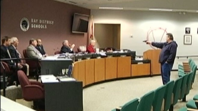 VIDEO: Gunman Interrupts Schoolboard Meeting