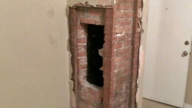 VIDEO: It remains a mystery why the 24-year-old was in the chimney.