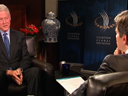 VIDEO: Former president discusses the Clinton Global Initiative, economy and 2012.