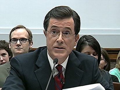 VIDEO: Some are criticizing Stephen Colberts Capitol Hill testimony on immigration.