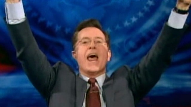 VIDEO: Comedy Central star is coy about his decision to run in South Carolina primary.