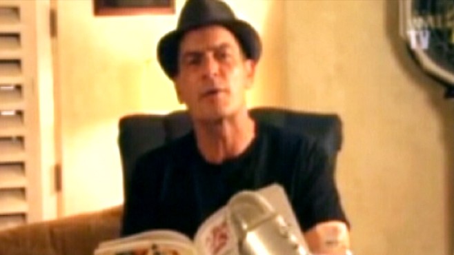 VIDEO: Actor Charlie Sheen streams himself on the web in latest media stunt.