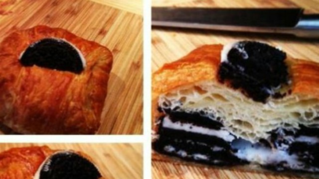 VIDEO: The delectable treat combines an Oreo cookie with a croissant.