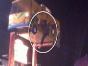 Woman, Child Dangle 40 Feet in the Air