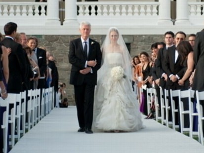 VIDEO: The former first daughter and Marc Mezvinsky wed in a private affair.