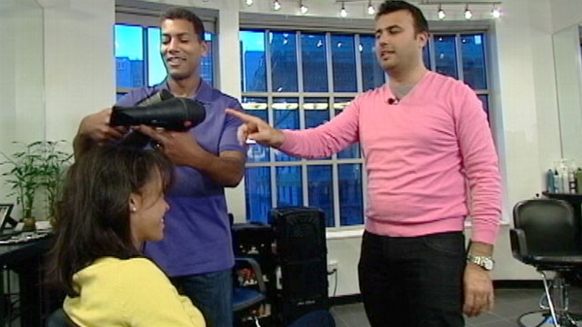 VIDEO: Louis Licari salons Arsen Gurgov teaches a class where spouses can learn to blow out hair.