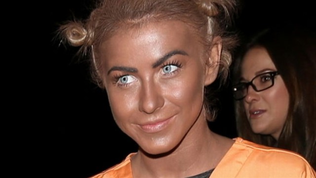 VIDEO: Julianne Hough set off a firestorm on Twitter with her "Orange is the New Black" costume.