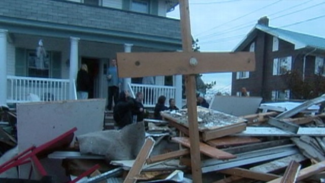 VIDEO: Residents struggle without fuel, electricity and food after superstorm Sandy ravages area.