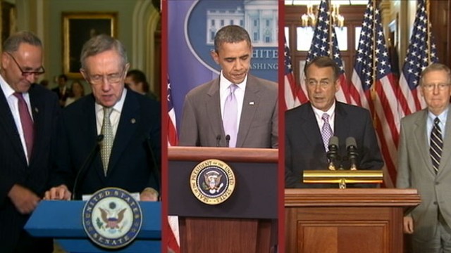 VIDEO: Congressional leaders caucus their parties after reaching deal with White House.