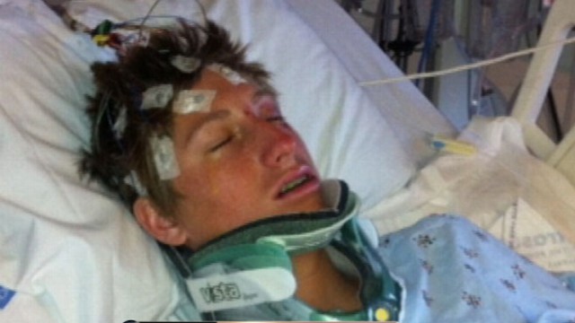 VIDEO: "Doctor McDreamy" pulls teen to safety after his car flips in front of stars ho