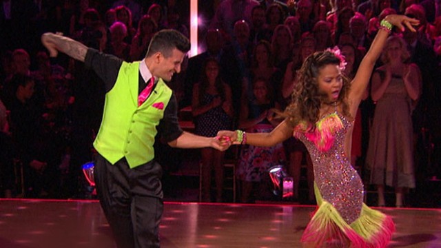VIDEO: The couple received a 10 from the "Dancing With the Stars" judges but were voted off by viewers.