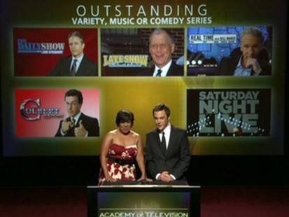 VIDEO: Stars Chandra Wilson and Jim Parsons announce the Emmy nominees.
