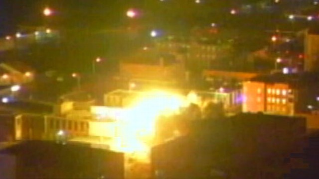 VIDEO: Investigators seek cause of explosion in downtown area.