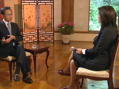 VIDEO: Juju Chang talks to the president of Korea about climate change and growth.