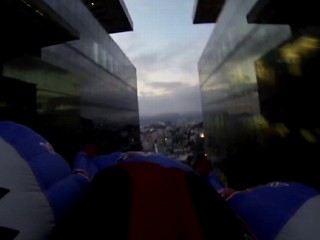 Stuntmen Fly Over Rio, Dodge Building in Wingsuits