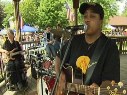 VIDEO: Music helps on autistic band heal and live strong.