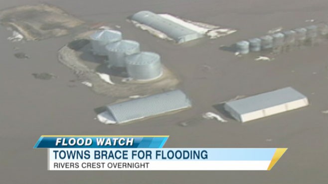 VIDEO: Officials are cautious as rivers rise toward dangerous levels.
