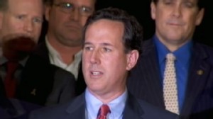 VIDEO: Santorum Upsets Romney's  Front-Runner Status
