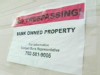 Bank owned property sign
