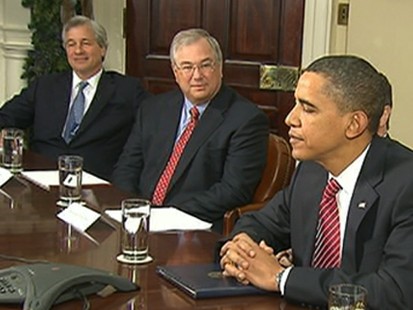 VIDEO: The president asks the nations largest banks to do more for citizens.