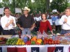 VIDEO: The chef prepares a burger fit for an 4th of July celebration.