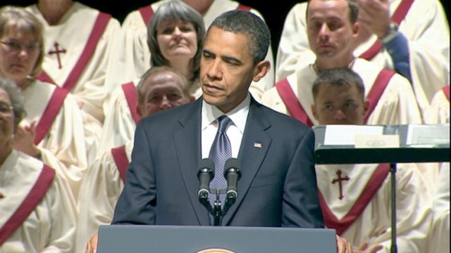 VIDEO: The president visits the survivors of the devastating storm.
