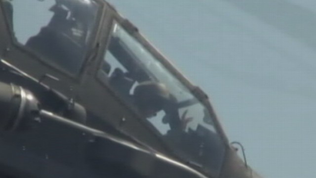 VIDEO: His Royal Highness shocked crowds as he showed off his piloting skills.
