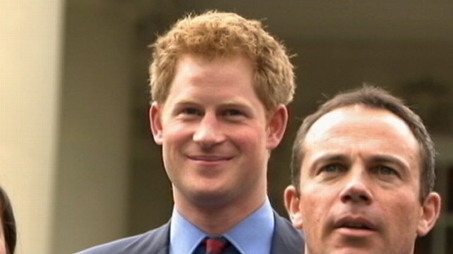 VIDEO: His royal highness was swarmed by screaming girls when he met with the first lady.