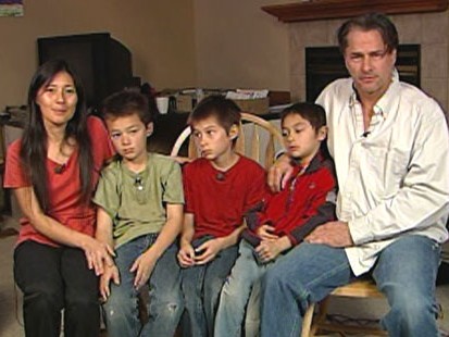 VIDEO: Richard, Mayumi and their sons explain what happened with the helium balloon.